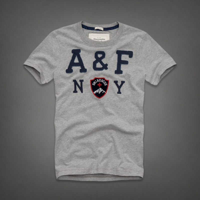 Abercrombie Fitch Hombres De Cuello Redondo Corto Remera AF5130 Abercrombie Fitch Hombres De Cuello Redondo Corto Remera AF5130